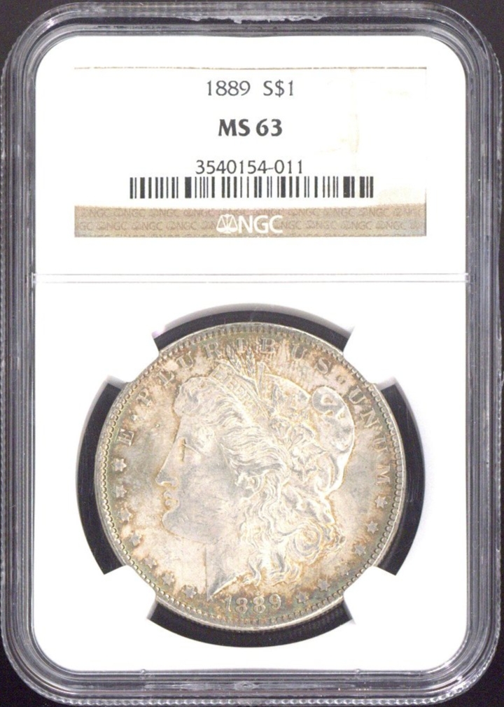 1889 One Dollar NGC MS63 - US NGC MS63